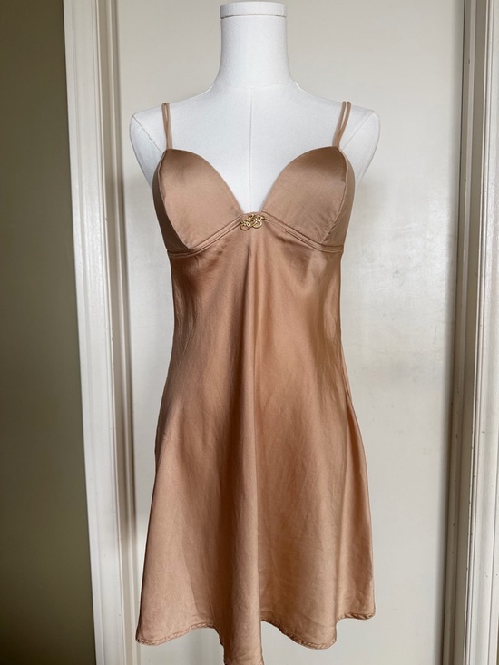 Silk & Satin Other - Silk & Satin 100% Silk Champagne Chemise Slip Nightgown M